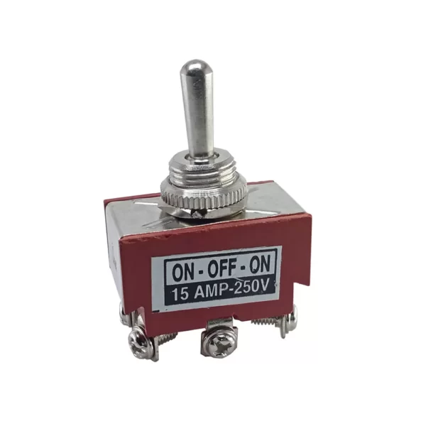15 Amp DPDT ON-OFF-ON Toggle Switch
