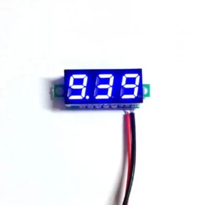 3.5-30V Two Wire DC Voltmeter Blue