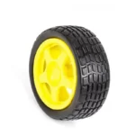 65mm Robot Wheel for BO Motors (Yellow)