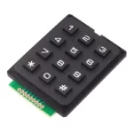 4x3 12-key Keyboard Keypad Telephone Style - Black