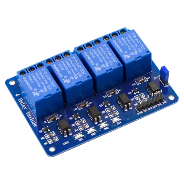 4 Channel 5V Relay Module with Optocoupler