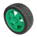 65mm Robot Wheel for BO Motors (Green)