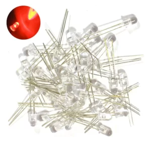 Common 3mm 5mm LED Clear - Red