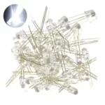 Common 3mm 5mm LED Clear - White