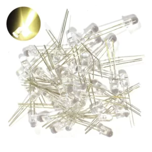 Common 3mm 5mm LED Clear - Yellow