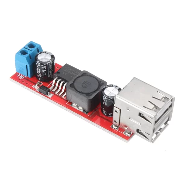 Dual USB Output 9V 12V 24V 36V Car Charger Switch 5V DC-DC Power Supply Module 3A Buck Regulator