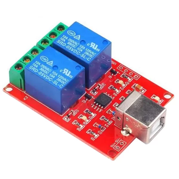 5V 2 channel USB PC Intelligent Control Relay Module