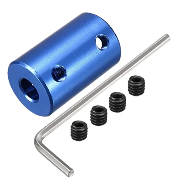 Blue Aluminum Alloy Coupling 5x5MM for 3D Printers and CNC Machines