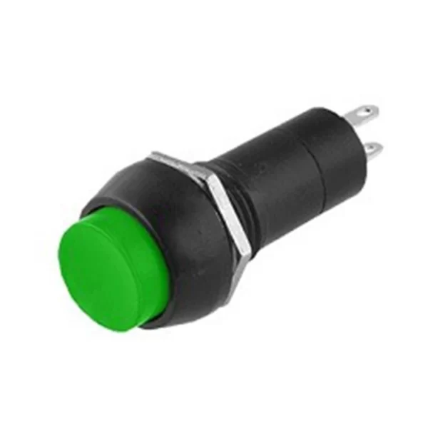 PBS-11A SPST Push Button Self-Locking Switch Green