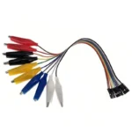 10Pin Alligator Clips Jumper Wires Crocodile Dupont Line with Female Connector Cable for DIY Connection