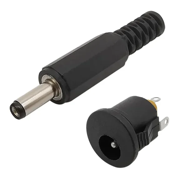 Male Plug and Female Socket Panel Mount Jack DC Connector