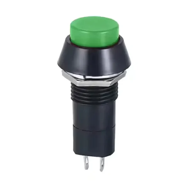 PBS-11B 12mm No Lock Push Button Momentary Switch Green