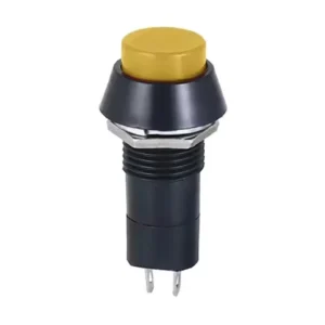 PBS-11B 12mm No Lock Push Button Momentary Switch Yellow