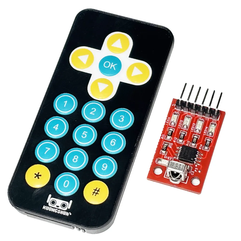 4 Channel IR Infrared Remote Decoder Module with Remote