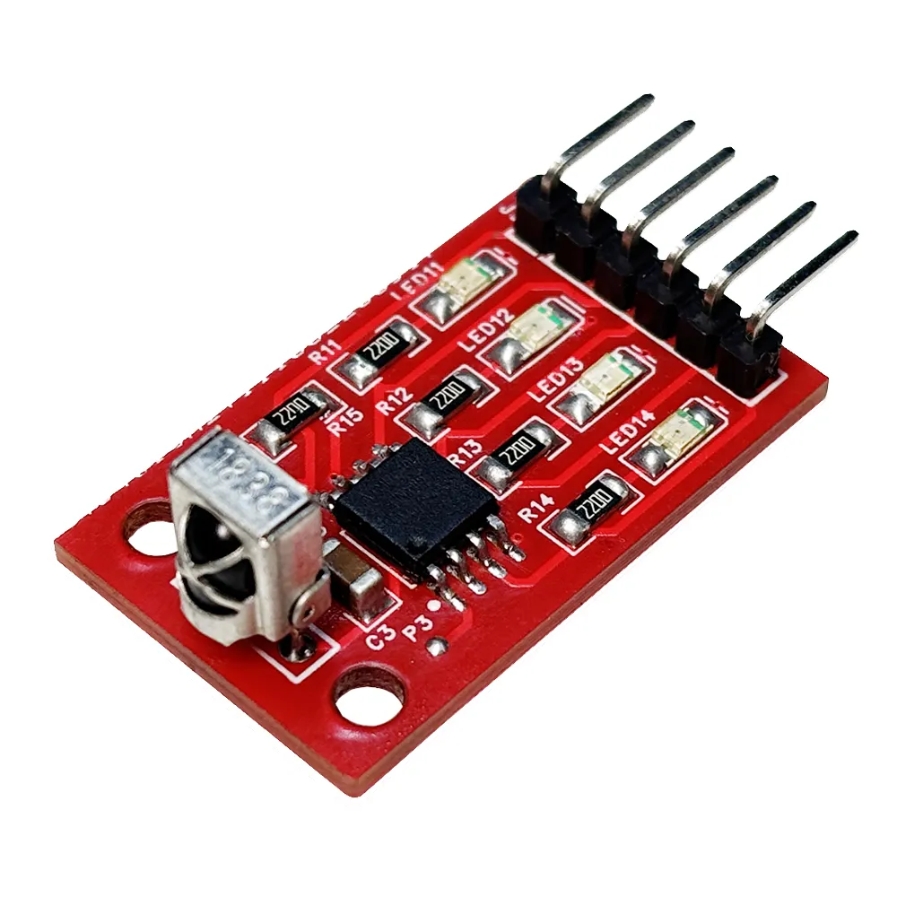 4 Channel IR Infrared Remote Decoder Module with Remote