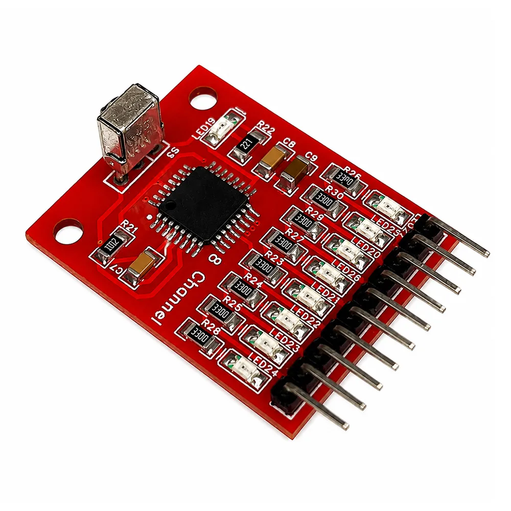8 Channel IR Infrared Remote Decoder Module with Remote