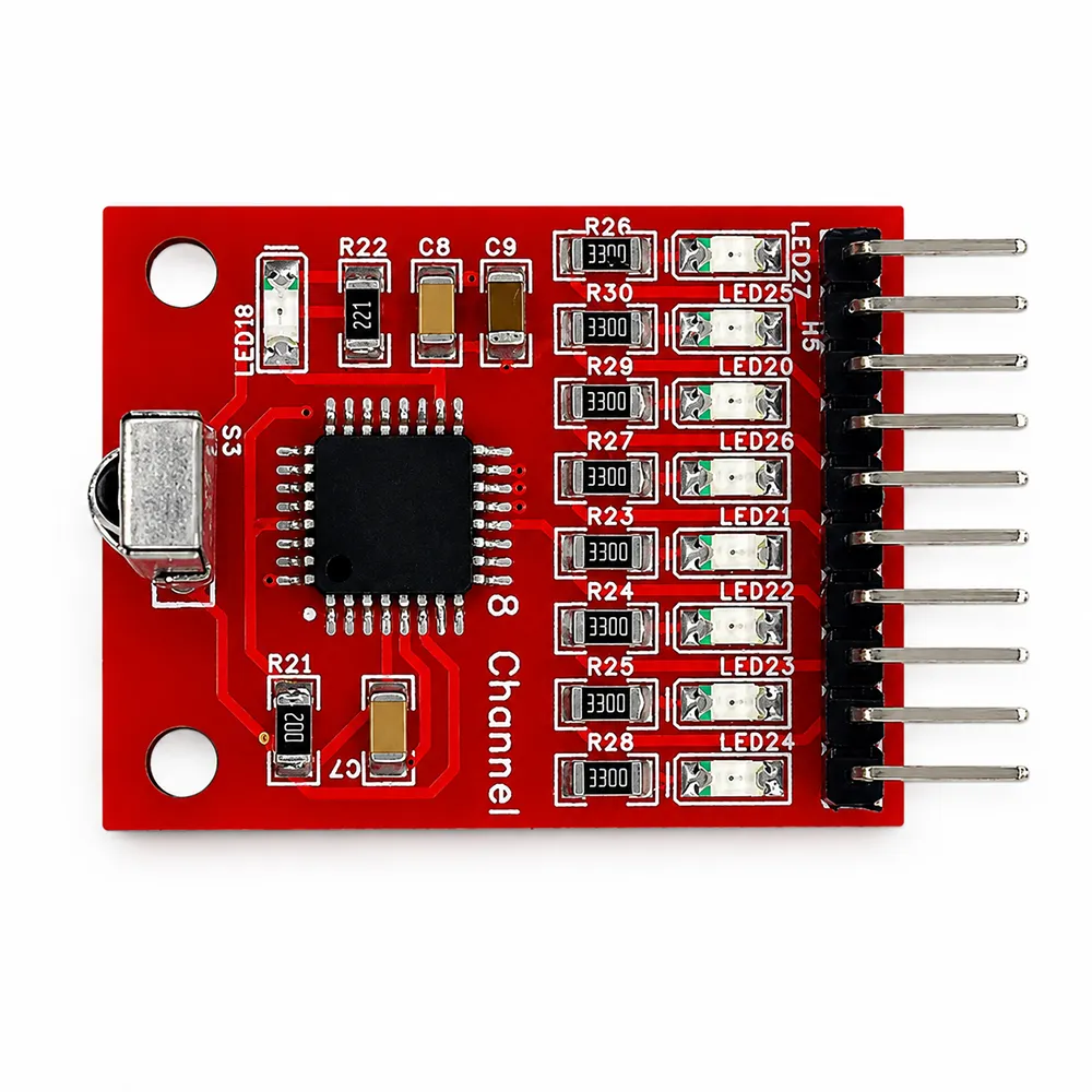 8 Channel IR Infrared Remote Decoder Module with Remote